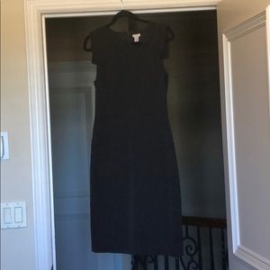 J.Crew black tee length dress